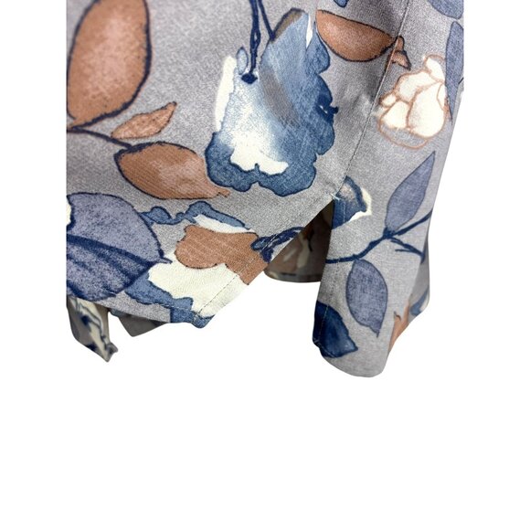 Boho Retro Cottage Career Liz Claiborne Woman Rayon Tunic Blouse, Women's 18W - Picture 6 of 9